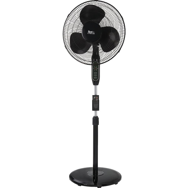 Best Comfort 16 In. 3-Speed 42 In. to 50 In. H. Oscillating Pedestal Fan with Remote Control - FSD-40A