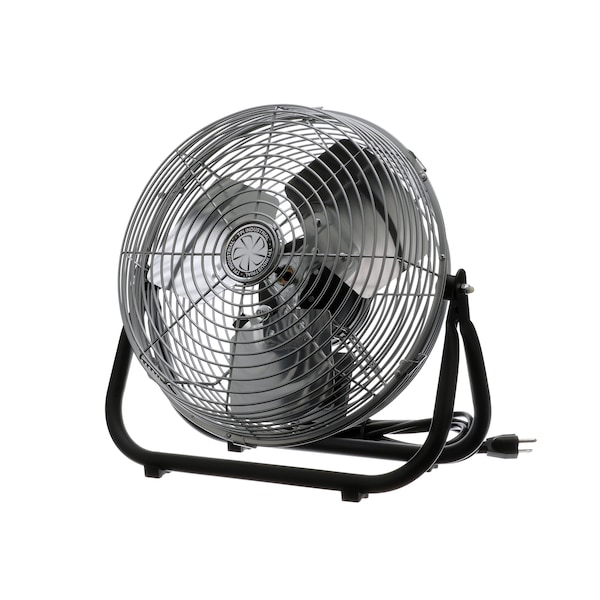 Tpi Floor Fan 12", 120V, Gray, Steel Base 1/1 - F12-TE