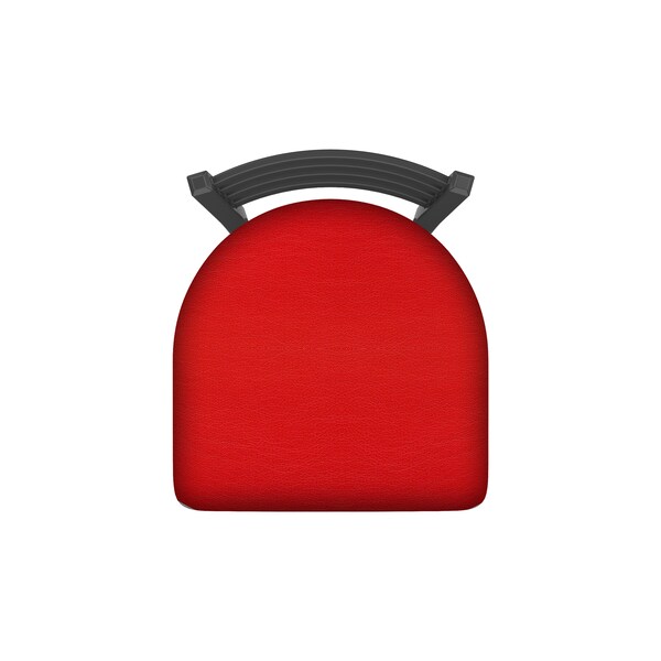 Holland Bar Stool Co 25" Swivel Counter Stool, Pewter Finish, Canter Red Seat - 41025PW011