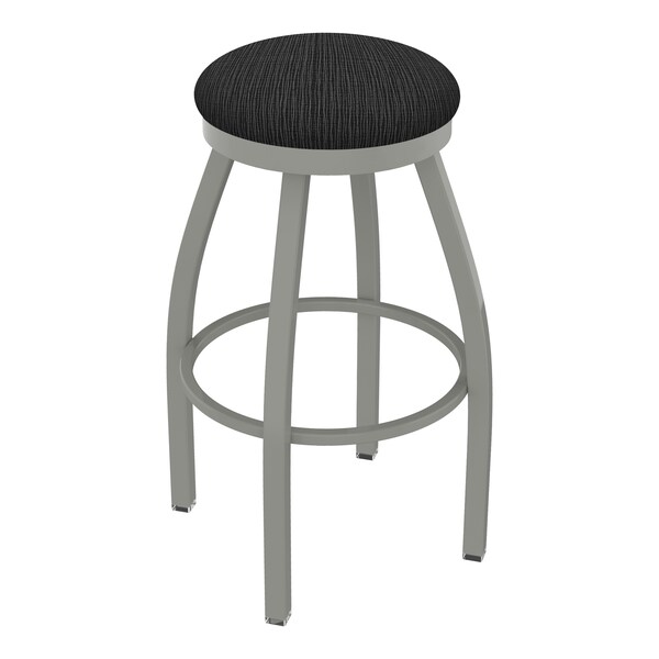 Holland Bar Stool Co 25" Swivel Counter Stool, Nickel Finish, Graph Coal Seat - 80225AN018