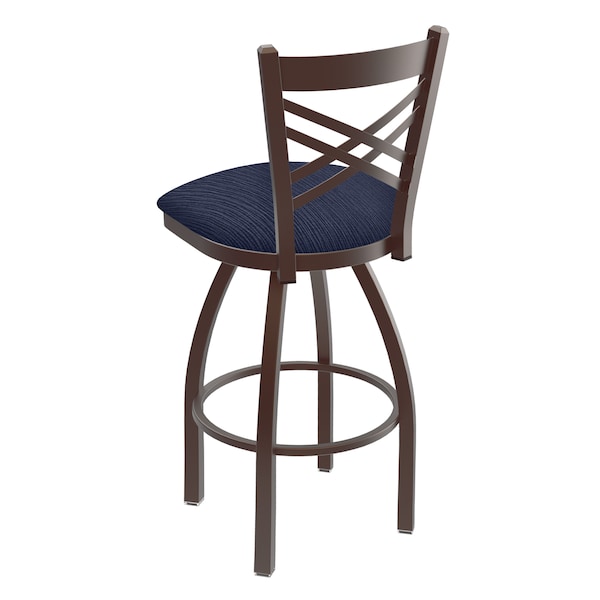 Holland Bar Stool Co 25" Swivel Counter Stool, Bronze Finish, Graph Anchor Seat - 82025BZ014