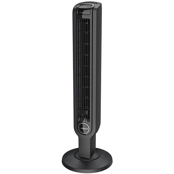 Almo 36in Tower Fan with Remote Control - 3 Speeds, Widespread Oscillation, Electronic Controls - T36211