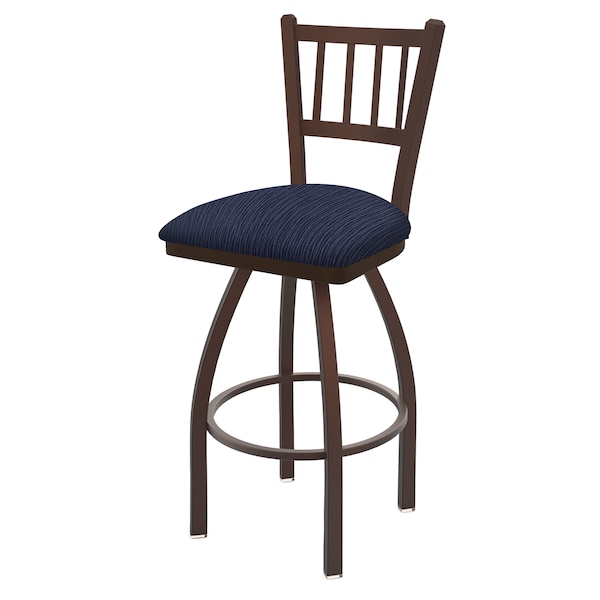 Holland Bar Stool Co 25" Swivel Counter Stool, Bronze Finish, Graph Anchor Seat - 81025BZ014