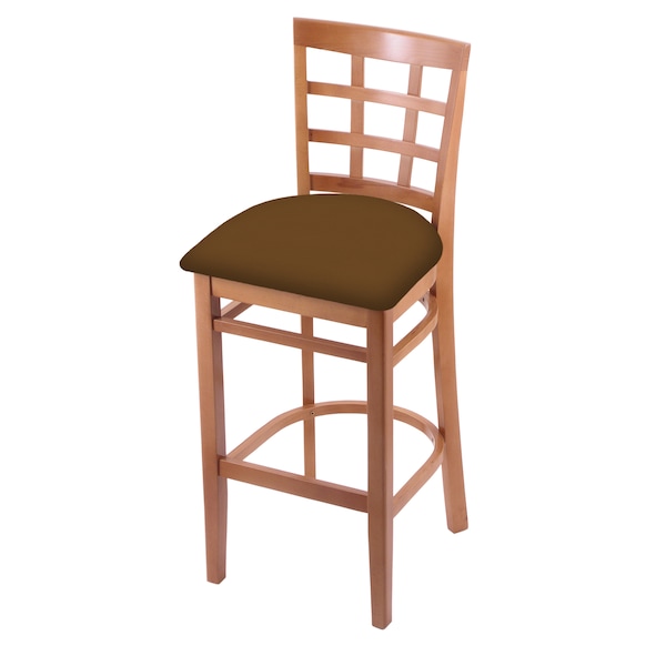 Holland Bar Stool Co 25" Counter Stool, Medium Finish, Canter Thatch Seat - 313025MED001