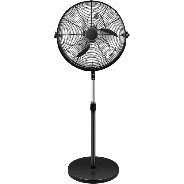 Simple Deluxe Simple Deluxe Industrial Stand Fan, 20 Inch, White, 2 Inch Industrial Standing Fan - HIFANXSTAND20