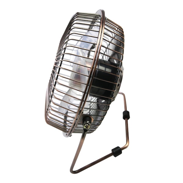 Maxx Air Desk Fan, Table Fan, Portable Fan, USB Fan, 1 Speeds, Copper, Desk Fan, AC Adapter - HVDF6UPS