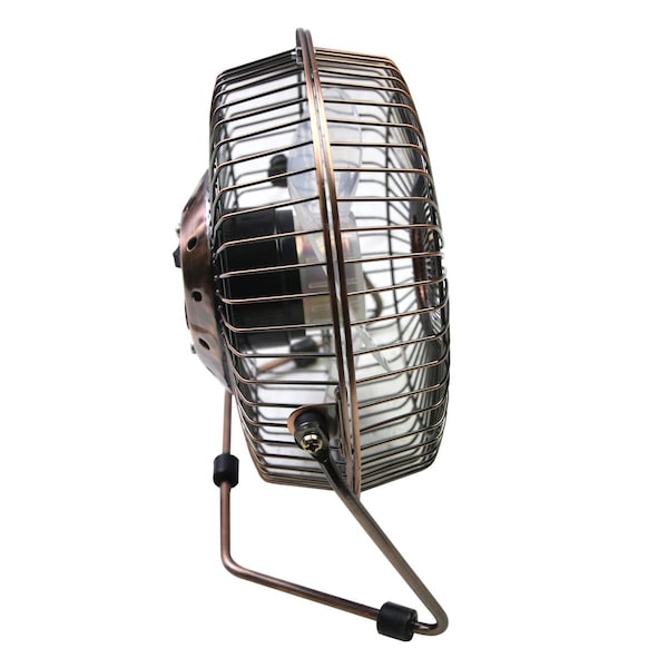 Maxx Air Desk Fan, Table Fan, Portable Fan, USB Fan, 1 Speeds, Copper, Desk Fan, AC Adapter - HVDF6UPS