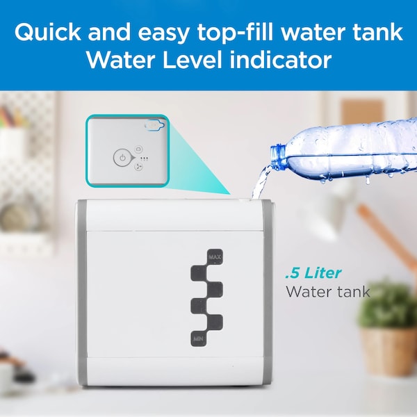 Black & Decker Desktop Air Cooler, Personal Portable Fan, 3-Speeds, Evaporative Air Cooler with 0.5L Water Tank - BDMC10