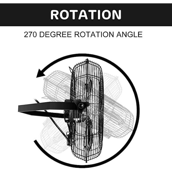 Simple Deluxe 18 inch Wall-Mount Fan 2 Pack, 2PK - HIFANXWALLMOUNT18X2