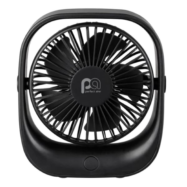 Perfect Aire Perfect Aire 5.75 in. H X 5 in. D 3 speed USB Fan - 1PAFD5R
