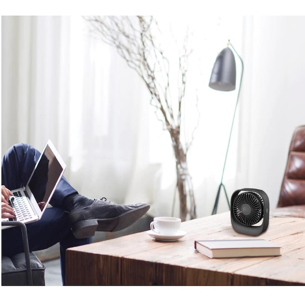 Perfect Aire Perfect Aire 5.75 in. H X 5 in. D 3 speed USB Fan - 1PAFD5R