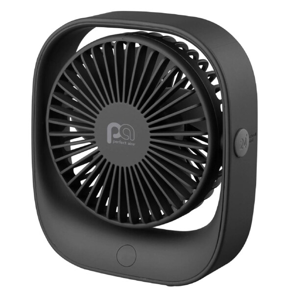 Perfect Aire Perfect Aire 5.75 in. H X 5 in. D 3 speed USB Fan - 1PAFD5R