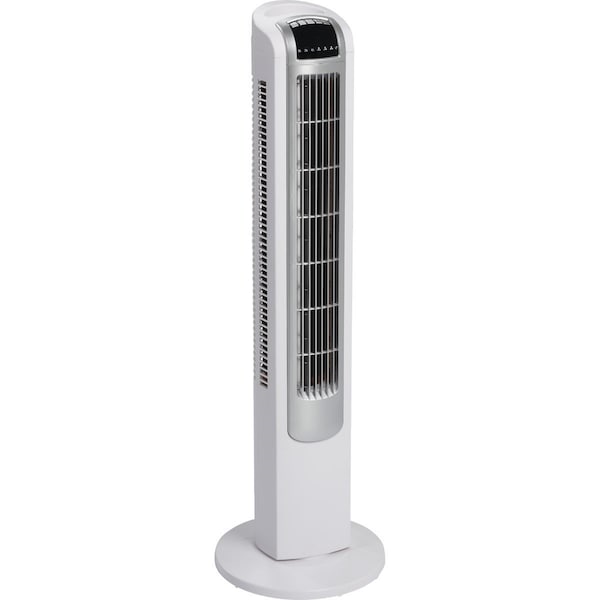 Best Comfort 35 In. 3-Speed White & Silver Tower Fan - RX-36A