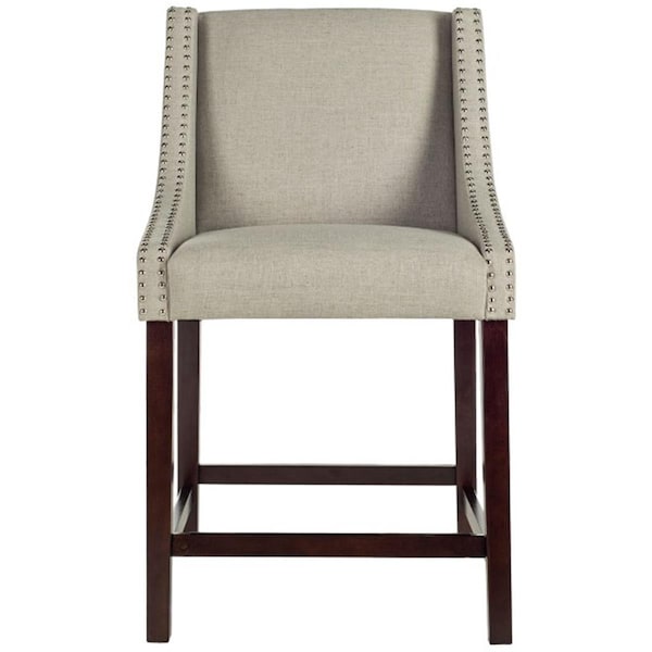 Safavieh Dylan Counterstool- Light Grey - 39.5 x 23 x 22.5 in. - FOX6221D