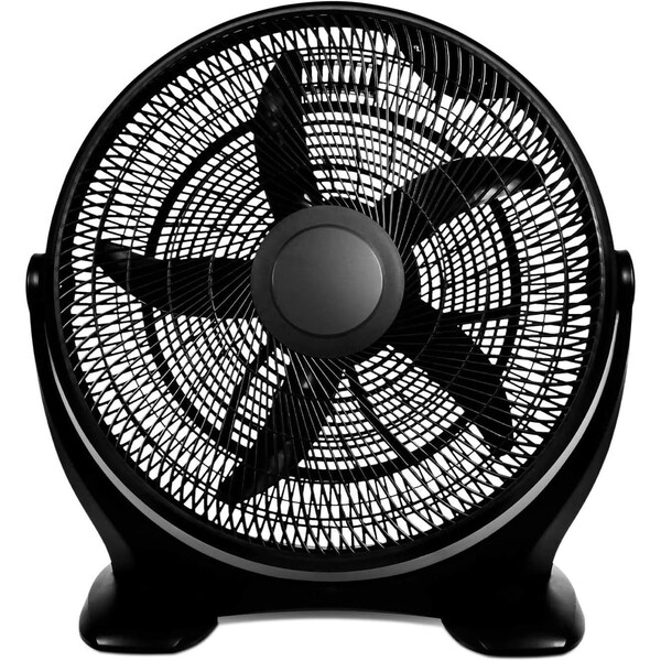 Edendirect 18 in. 3-Fan Speeds Floor Fan in Black with Quiet - IR-W1134P207752