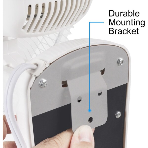 Edendirect 16-Inch Digital Wall Mount Fan with Remote Control, 3 Oscillating Modes, 3 Speeds, 2PK - IR-WALLDIGIT16X2