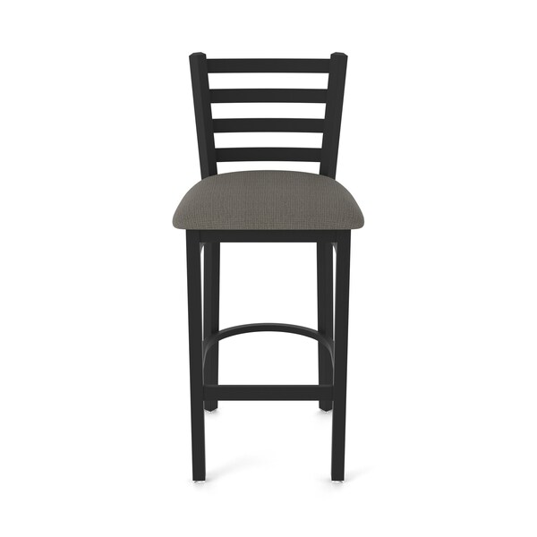 Holland Bar Stool Co 25" Stationary Counter Stool, Black Wrinkle, Graph Chalice Seat - 40025BW019
