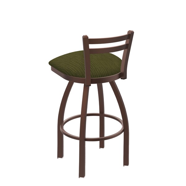 Holland Bar Stool Co 25" Low Back Swivel Counter Stool, Bronze Finish, Graph Parrot Seat - 41125BZ015