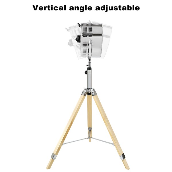 Edendirect 10 in. Tripod Pedestal Fan, 3-Speed Adjustment, Multiple Wide Angle Standing Fan - IR-STANDRETRO10C