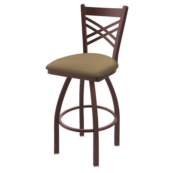 Holland Bar Stool Co 25" Swivel Counter Stool, Bronze Finish, Canter Sand Seat - 82025BZ013