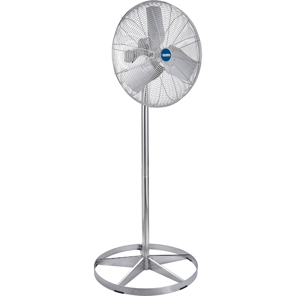 Global Industrial 24in Washdown Pedestal Fan, 7,200 CFM, 1/4 HP, 1 Phase - 293020