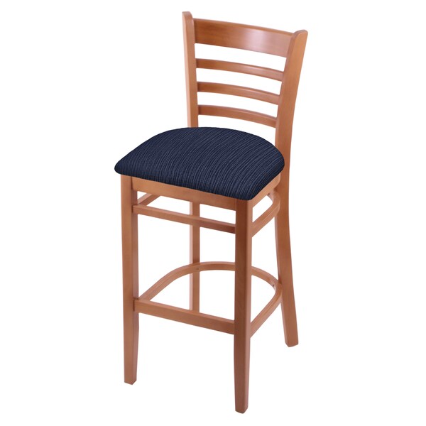 Holland Bar Stool Co 25" Counter Stool, Medium Finish, Graph Anchor Seat - 314025MED014