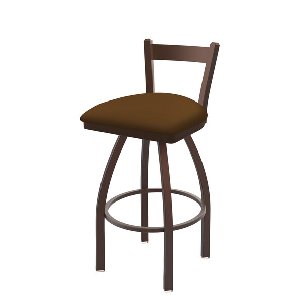 Holland Bar Stool Co 25" Low Back Swivel Counter Stool, Bronze Finish, Canter Thatch Seat - 82125BZ001