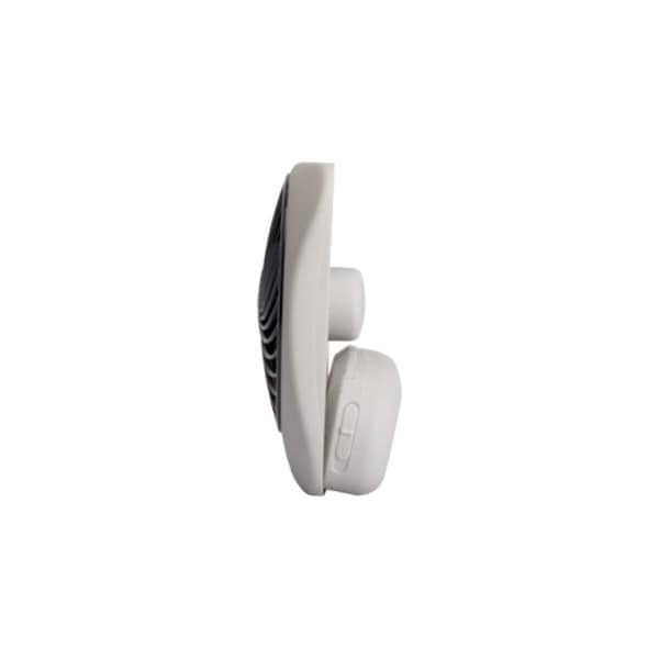 Treva/O2Cool 5" Blade Dia Table Fan, Non-Oscillating, 2 Speeds, 3VDC, White, FCC-Compliant Adapter - FD05805