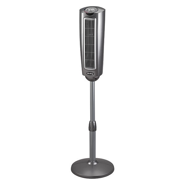Air King 3-1/2" Blade Dia Tower Fan, Oscillating, 3 Speeds, 120VAC, Remote Control - 9535