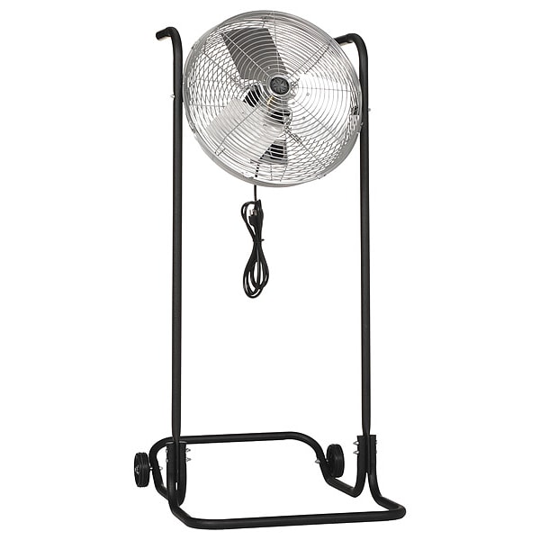 Tpi 18" Floor Fan Stand, 120V, TEAO, 1/8HP, Gray - F18H-TE