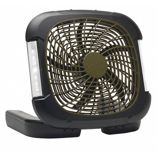 Treva/O2Cool 10" Blade Dia Compact Fan, 2 Speeds, Gray - FD10018L