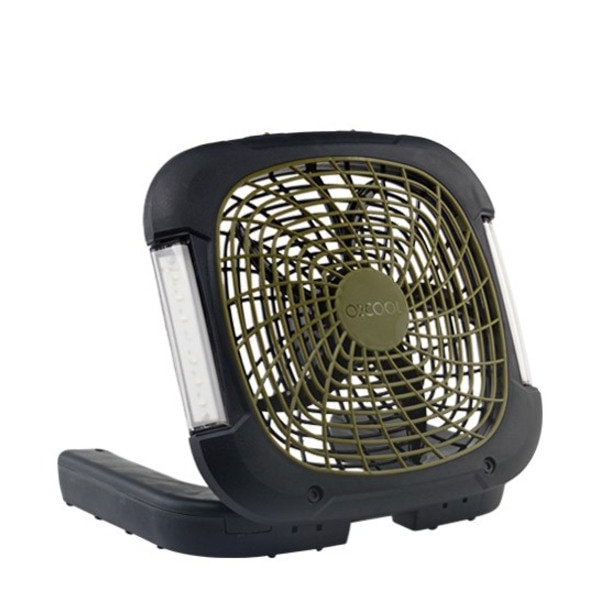 Treva/O2Cool 10" Blade Dia Compact Fan, 2 Speeds, Gray - FD10018L