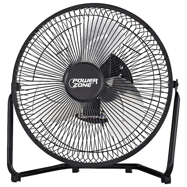 Powerzone PowerZone VF-9N High-Velocity Fan, 9 in Dia Blade, 120 VAC, Black - VF-9N