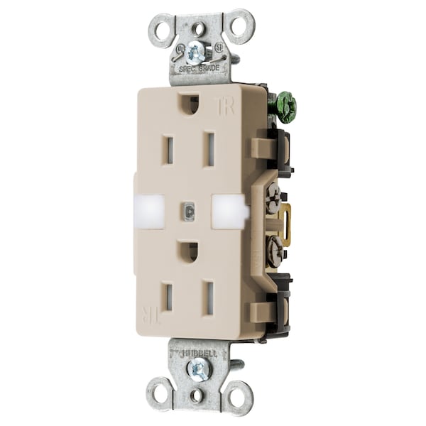 Hubbell Wiring Device-Kellems Construction/Commercial Receptacles DR15NLLA - DR15NLLA