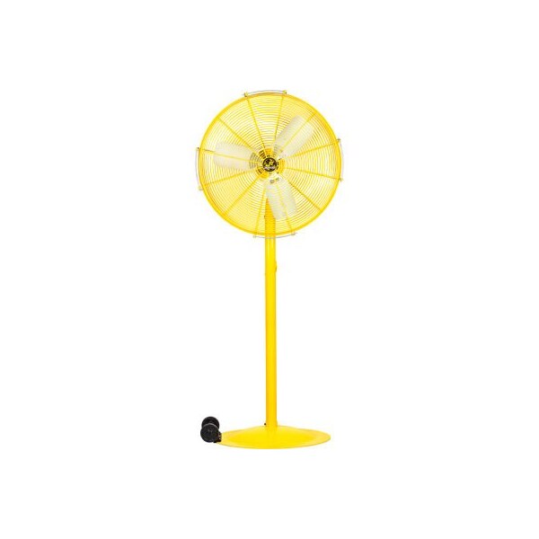 Hunter Fan Co. Jan Fan Jan Fan 24in Pedestal Fan w/ Wheel Kit & Drop Cord Switch, 2 Speed, Yellow, 5PK - JF-MAC24-DCS