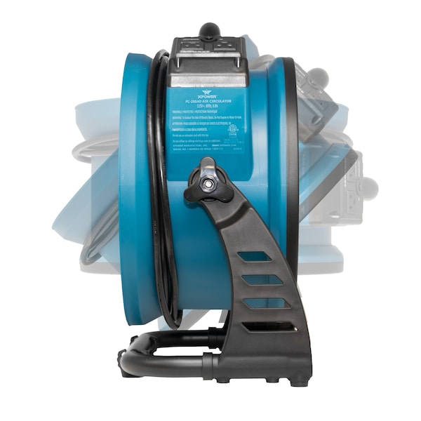 Xpower Air Circulator W/ Power Outlets for Daisy Chain, 1560 CFM, 1 Amp, Variable Speed, 13 in Sealed Brushless DC Motor - FC-250AD