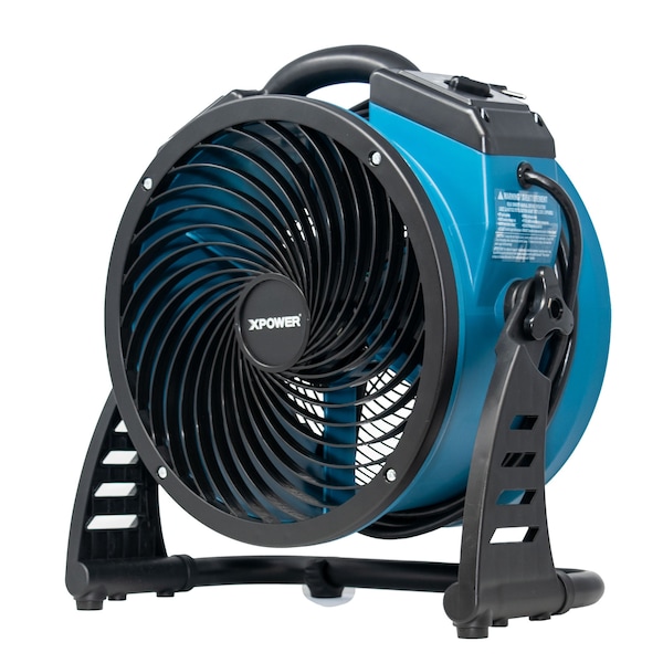 Xpower Air Circulator W/ Power Outlets for Daisy Chain, 1560 CFM, 1 Amp, Variable Speed, 13 in Sealed Brushless DC Motor - FC-250AD