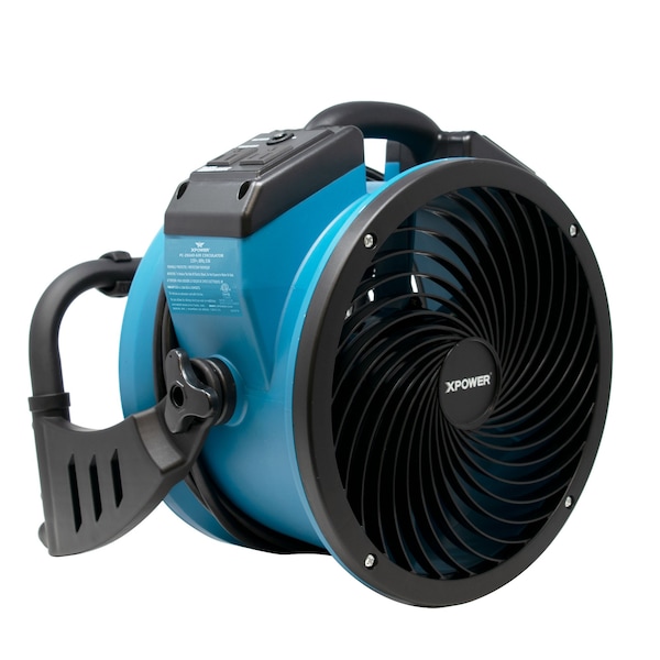 Xpower Air Circulator W/ Power Outlets for Daisy Chain, 1560 CFM, 1 Amp, Variable Speed, 13 in Sealed Brushless DC Motor - FC-250AD