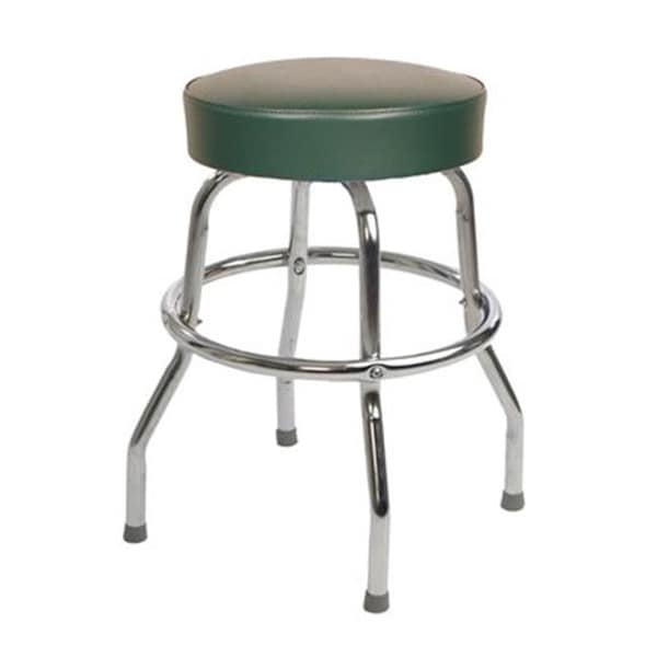 Richardson Seating Corp Richardson Seating Corp 1950GRN-24 1950- 24 in. Floridian Swivel Counter Stool; Green - Chrome - 1950GRN-24