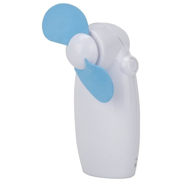 Powerzone Handheld Portable Cooling Fan, 2Blade, 1Speed, 1 Speed, White - 32650001