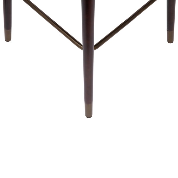 Flash Furniture 26" Brown LeatherSoft Barstool with Wood Legs, PK 2 - 2-AY-1928-26-BR-GG
