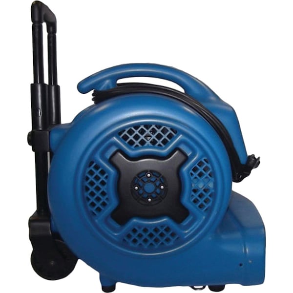Xpower Air Mover W/ Telescopic Handle and Wheels, 1 HP, 3600 CFM, 8.5 Amps, 4 Positions, 3 Speeds - X-830H