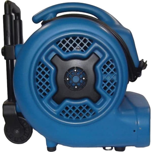 Xpower Air Mover W/ Telescopic Handle and Wheels, 1 HP, 3600 CFM, 8.5 Amps, 4 Positions, 3 Speeds - X-830H