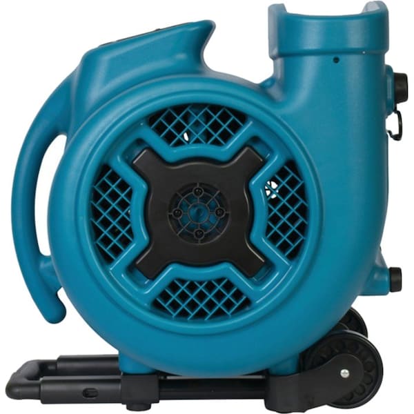Xpower Air Mover W/ Telescopic Handle and Wheels, 1 HP, 3600 CFM, 8.5 Amps, 4 Positions, 3 Speeds - X-830H