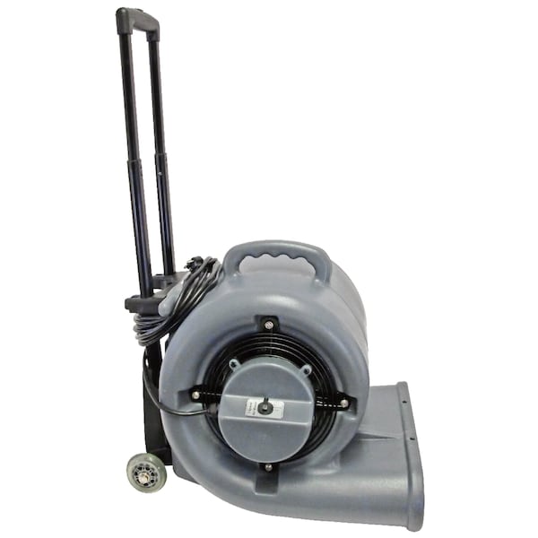 Mercury Floor Machines High Roller Air Mover - 1/2 hp, 3 speed, with 20' cord. w/ retractable handle and wheels. - 90-2000WH