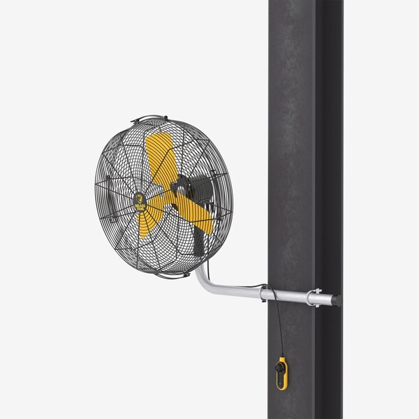 Big Ass Fans Industrial Fan, Yellow, 43-3/16 in H - F-AE1-3601L14S34