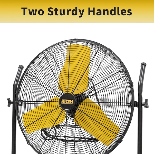 Edendirect 24 in. 3 Speeds Roll-About Tilt Stand Fan with Ball Bearing Powerful 2/5HP Motor - IR-FANR24T