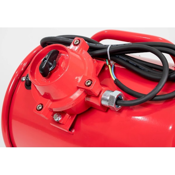 Iliving Explosion Proof 12 in. Ventilation Floor Fan, With 550-Watt, 2720 CFM, Red - ILG8EF12EX