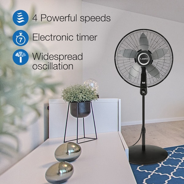Lasko Pedestal Fan, Remote Control, User Manual, batteries - S20620