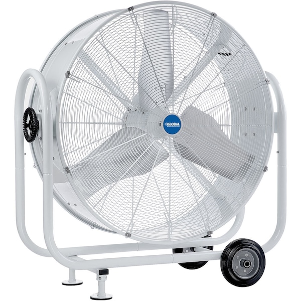 Global Industrial Outdoor Rated 36 Mobile Tilt Drum Blower Fan, 12241 CFM, 1/2 HP - 293032